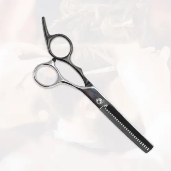 Unique Bargains Electroplating Tooth Shears Hair Cutting Scissors 1 Pc image {4}