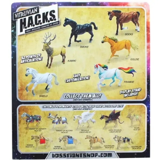 Boss Fight Studio, LLC Vitruvian H.A.C.K.S. Mighty Steeds Action Figure Mount | Kawiki (Elk) image {1}