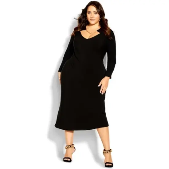 Women's Plus Size Amelia Cardigan - black | CITY CHIC image {4}