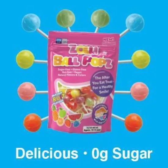 Zolli Ball Popz Sugar Free Candy Lollipops - 5.2oz image {4}
