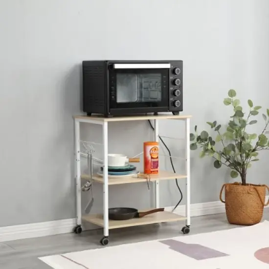 Somdot Baker's Rack Kitchen Utility Storage Microwave Stand image {2}
