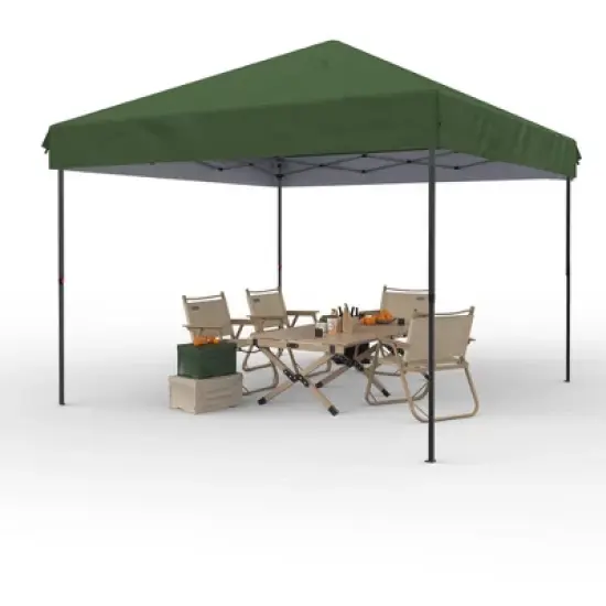 CuisinSmart 10x10 FT Heavy Duty Pop Up Canopy Tent with 1 Removable Mesh Sidewalls, One Person Setup Commercial Shelter for Events, Parties, Camping image {11}
