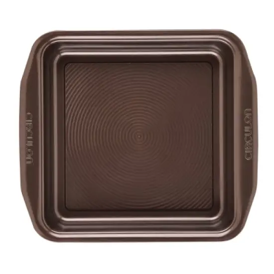 Circulon 9" Square Cake Pan Chocolate: Nonstick Aluminum Bakeware, Dishwasher-Safe, 9x9 Baking Dish image {6}