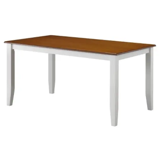 5pc Bloomington Dining Set White/Honey Oak - Boraam image {2}