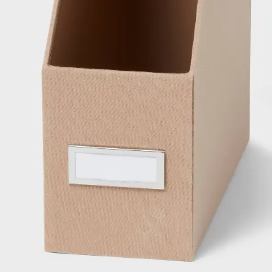 Canvas Magazine Holder Light Brown - Brightroom&trade;: Desk & Office Organization, Polyester Canvas, image {2}
