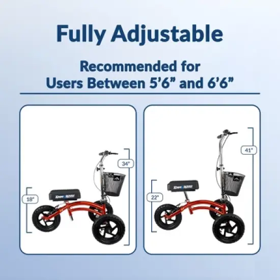KneeRover All Terrain KneeRover Steerable  Knee Scooter Canyon Orange image {4}