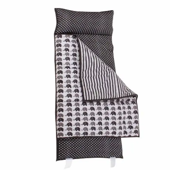 Bacati - Elephants Gray Toddler Toddler Nap Mat image {3}