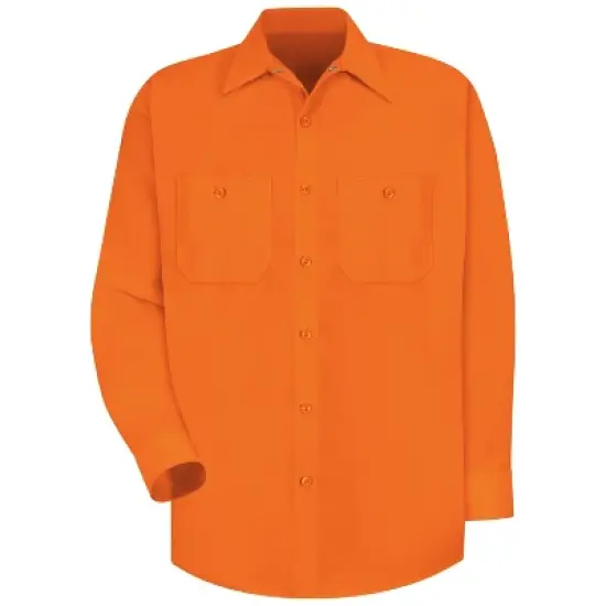 Red Kap&reg; Long Sleeve Enhanced Visibility Work Shirt image {1}
