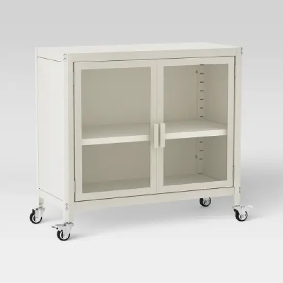 2 Door Metal Rolling Locker Storage Cabinet - Room Essentials&trade; image {10}