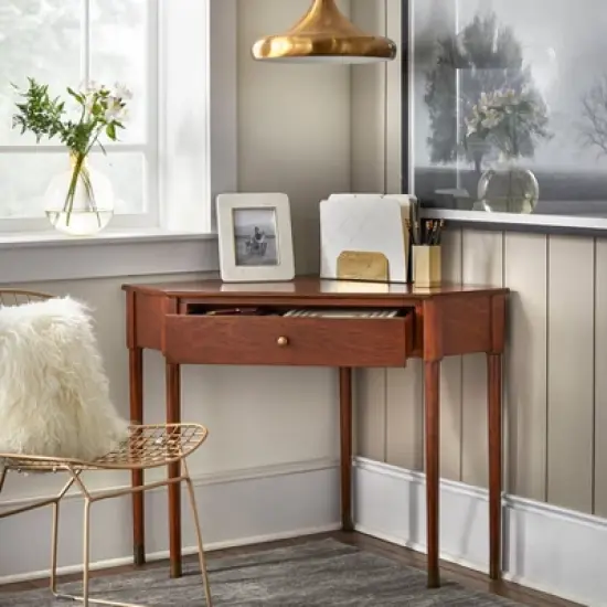 Mesa Mid-Century Modern Corner Desk - Lifestorey image {1}