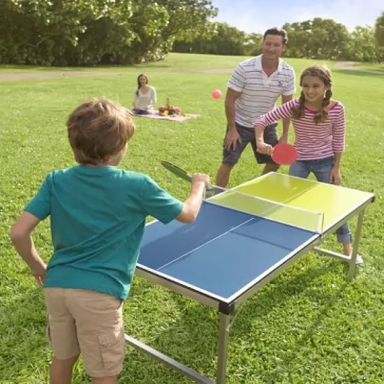 HearthSong - Pick-Up-and-Go Portable Table Tennis Family Game for Indoor and Outdoor Active Play image {1}