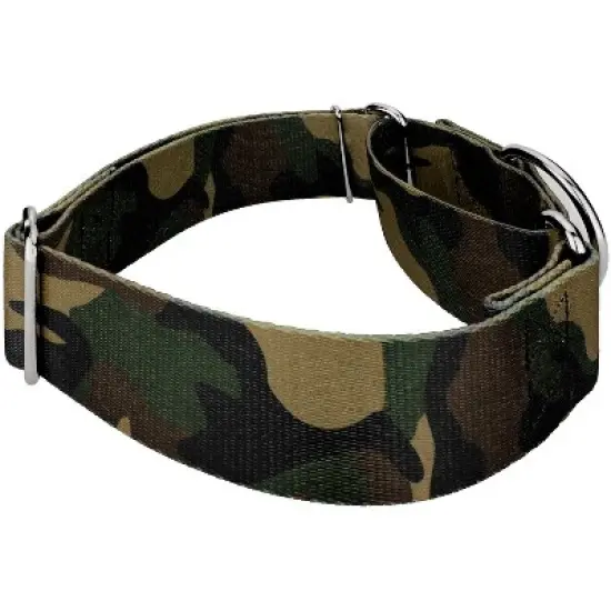 Country Brook Petz 2 Inch Woodland Camo Martingale Dog Collar image {2}