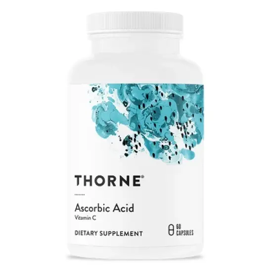 THORNE Ascorbic Acid - 1000 mg Vitamin C Supplement - Supports Healthy Immune Response, Collagen Formation, and Antioxidant Support*  - 60 Capsules image {7}