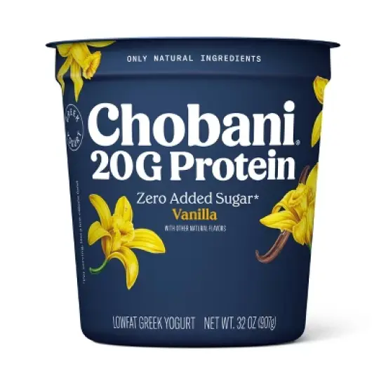 Chobani 20g Protein Vanilla Greek Yogurt - 32oz image {9}