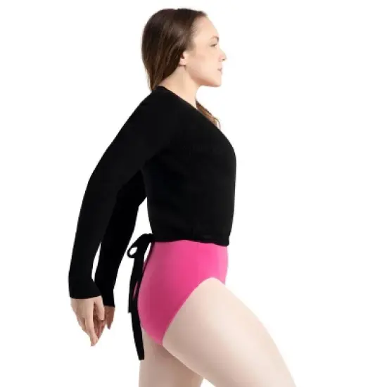 Capezio Women's Ribbed Knit Wrap Sweater image {2}