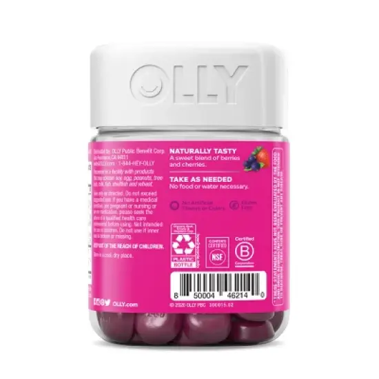 OLLY Active Immunity + Elderberry Support Gummies - Berry Brave - 45ct image {3}