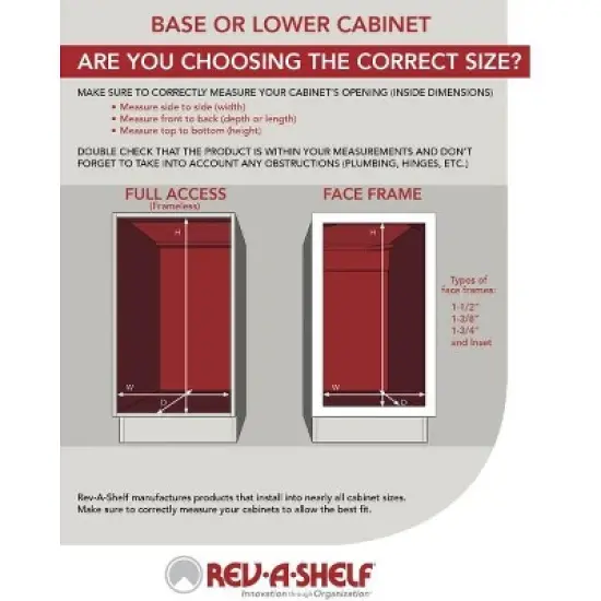 Rev-A-Shelf 448-BDDSC Innovative Door/Drawer Base Soft Close Kitchen Cabinet Storage Organizer, Natural Maple Wood image {3}