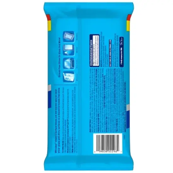 Windex Original Glass and Surface Pre-Moistened Wipes Window Cleaner - 38ct image {2}