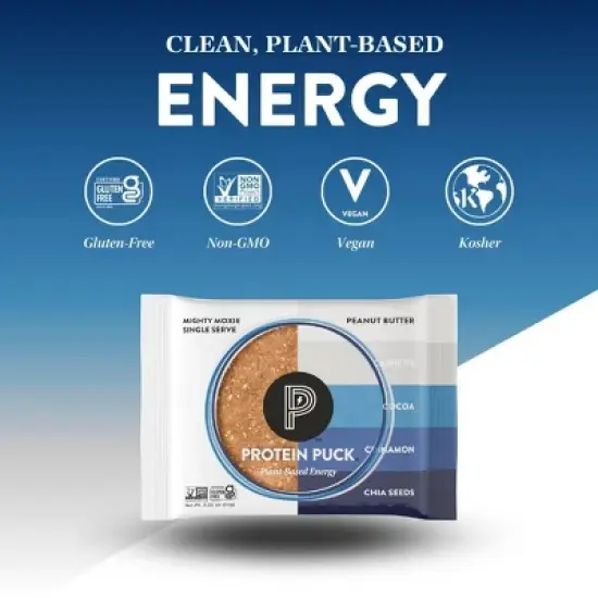 Protein Puck Mighty Moxie Nutrition Bars - Cocoa Cinnamon - 2.25oz image {4}