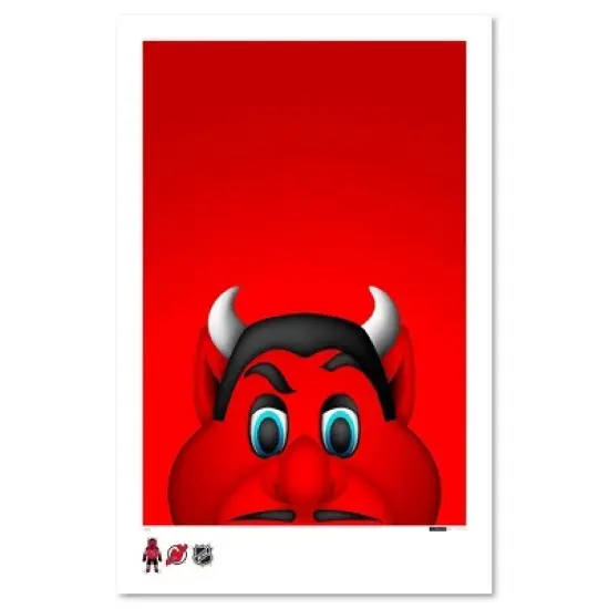 NHL New Jersey Devils Mascot Art Poster Print image {1}