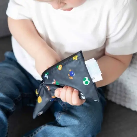 Nintendo Reusable Sandwich and Snack Bag Set - Super Mario - 3pcs image {3}