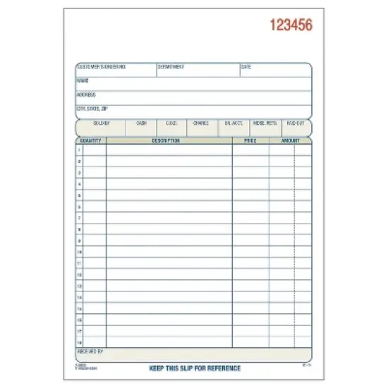 Adams Carbonless Sales Order Books 8" x 6" 2-Parts 446734 image {3}