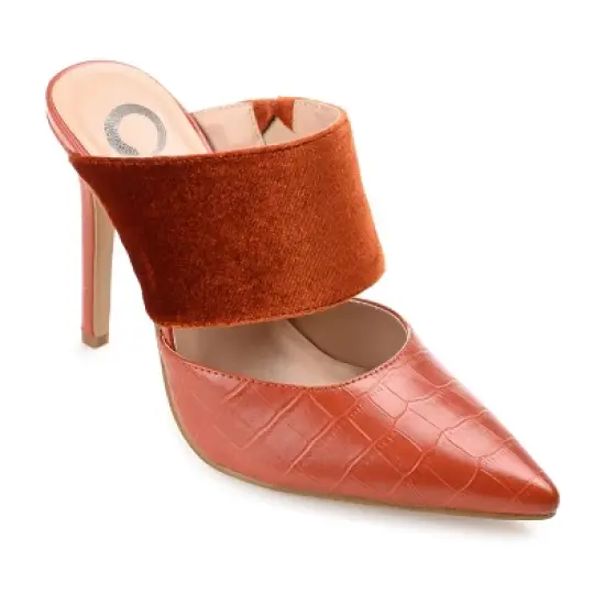 Journee Collection Womens Sutonn Mules High Stiletto Pointed Toe Pumps image {12}