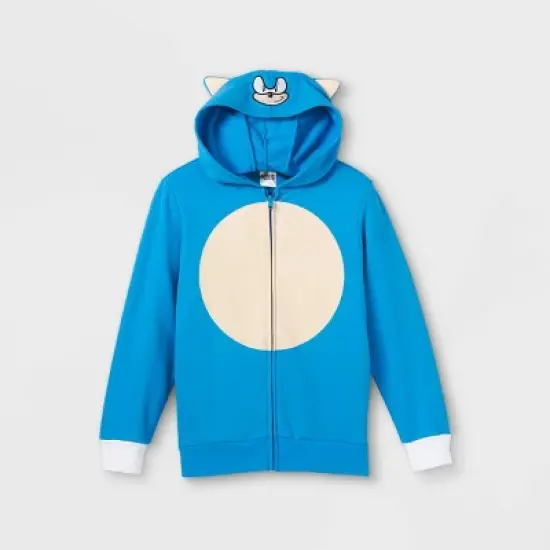 Boys' Sonic the Hedgehog Zip-Up Hoodie - Blue image {2}