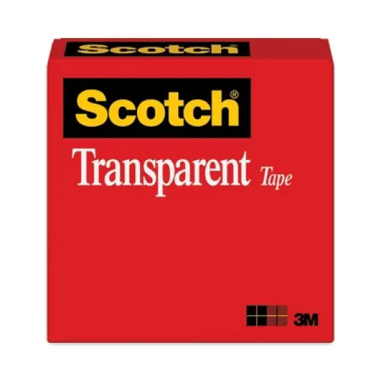 Scotch Transparent Tape, 3" Core, 1" x 72 yds, Transparent image {7}