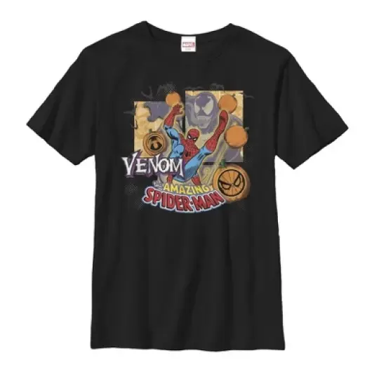 Boy's Marvel Halloween Spider-Man vs. Venom T-Shirt image {3}