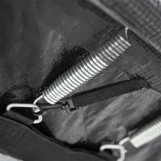 QingMoon 14FT Powder-Coated Advanced Trampoline Outdoor With Basketball Hoop,Inflator,Ladder,Outer Safety Enclosure Duty for Kids and Adults image {5}