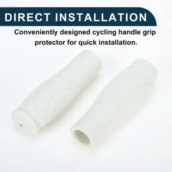 Unique Bargains Bike Handlebar Grips Covers 4.92" Long White 1 Pair image {5}