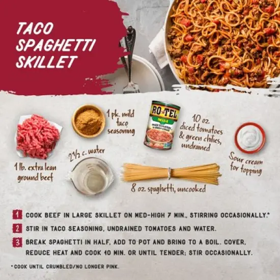 Rotel Diced Tomatoes & Green Chilies Mild 10oz image {3}