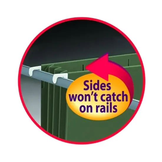 Smead Hanging File Pockets, 3-1/2 Inch Expansion, Letter Size, PAPER, 10 Per Box (64220) image {4}