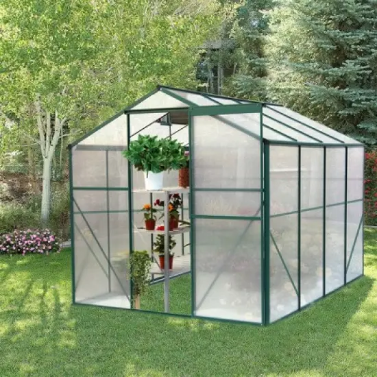 Gardening Greenhouse, Grow Plant Herbs Flowers Hot House, With Aluminum Frame, Walk In Heavy Duty Greenhouse for Outdoor image {8}