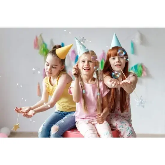 Neliblu Bulk 2 Oz Party Bubble Bottles with Wands, 12 Pack image {2}