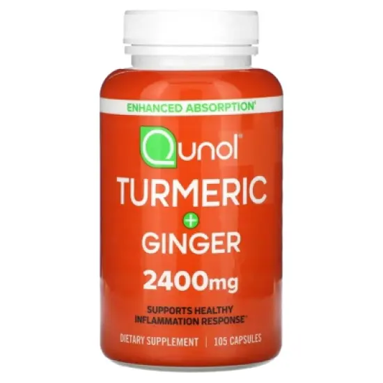 Qunol Turmeric + Ginger, 105 Capsules (800 mg per Capsule) image {4}