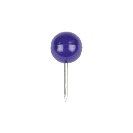 JAM PAPER Round Head Push Pins Purple 100/Pack (346RTPU) image {3}