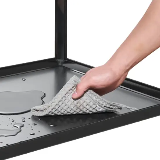 Hamster Cage, Metal Guinea Pig Cage with Acrylic Sides, Chew-Proof Dual Door Small Animal Habitat, Stackable Design Rat, Gerbil Cage image {14}