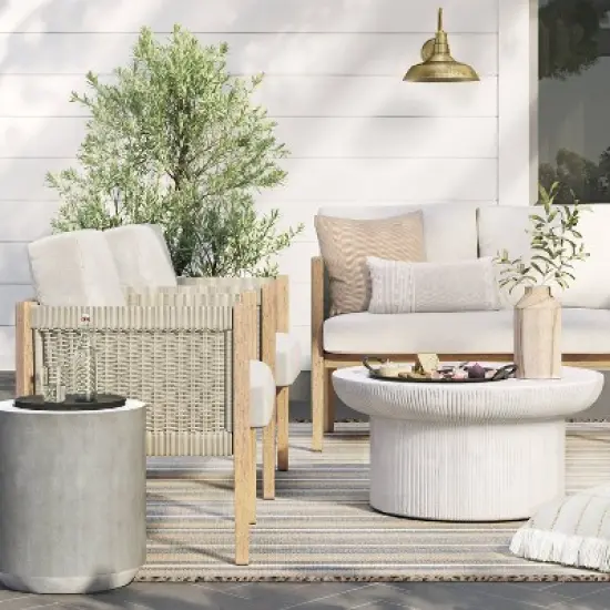 Pasadena Patio Loveseat - Gray - Threshold&trade; designed with Studio McGee image {1}
