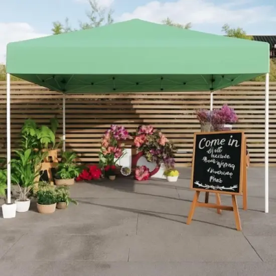 GustoWave Adjustable Height Outdoor 10x10Ft Pop Up Portable Canopy Tent with Carrying Bag for Parties, Camping image {11}