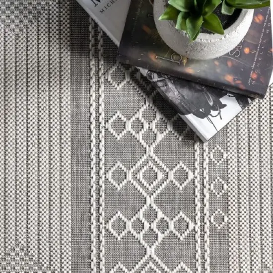 nuLOOM Leigh Stripes Indoor/Outdoor Area Rug image {5}