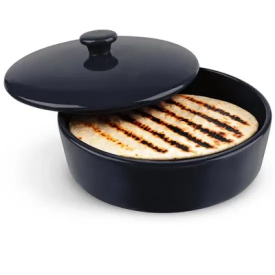 Kook Ceramic Tortilla Warmer with Lid, 8.5 Inch image {4}