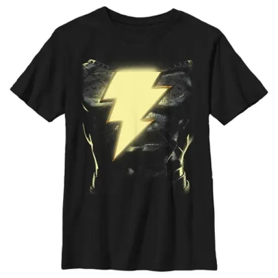 Boy's Black Adam Antihero Glowing Body T-Shirt image {4}