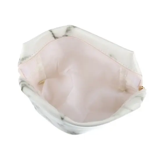 Unique Bargains PU Leather Waterproof Makeup Bag Cosmetic Case Makeup Bag for Women S Size image {4}