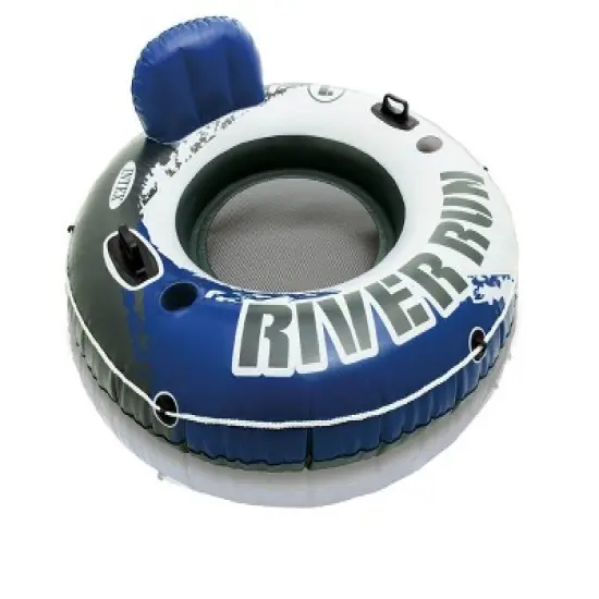 Intex River Run II Inflatable 2 Person Float w/ Cooler and 6 Single Rider Floats image {2}