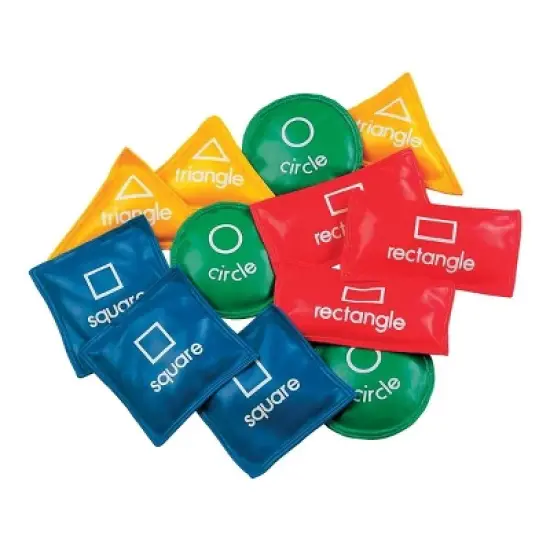 Kaplan Early Learning Geometric Beanbags - Set of 12 image {4}