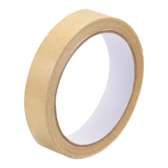 Unique Bargains Paper Adhesive Packing Tape for Masking Sealing Brown 3 Pcs image {4}
