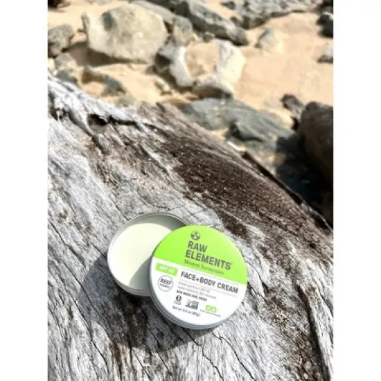 Raw Elements Face and Body Mineral Sunscreen Tin - SPF 30 - 3oz image {4}