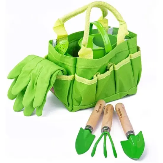 Bigjigs Toys Gardening Tote Bag with Tools image {1}